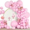 Pastel Pink Balloons Garland Baby Pink Balloon Arch Kit Birthday Party Baby Shower Gender Reveal Home Party Decoration Globos
