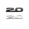 Metalowe Emblematy 3D 2.0 2.5 Litery Błotnik Samochodu Naklejka z Godłem Tylnej Klapy Do Mazda 3 6 Axela CX5 CX7 MX5 Chromowane Czarne Akcesoria