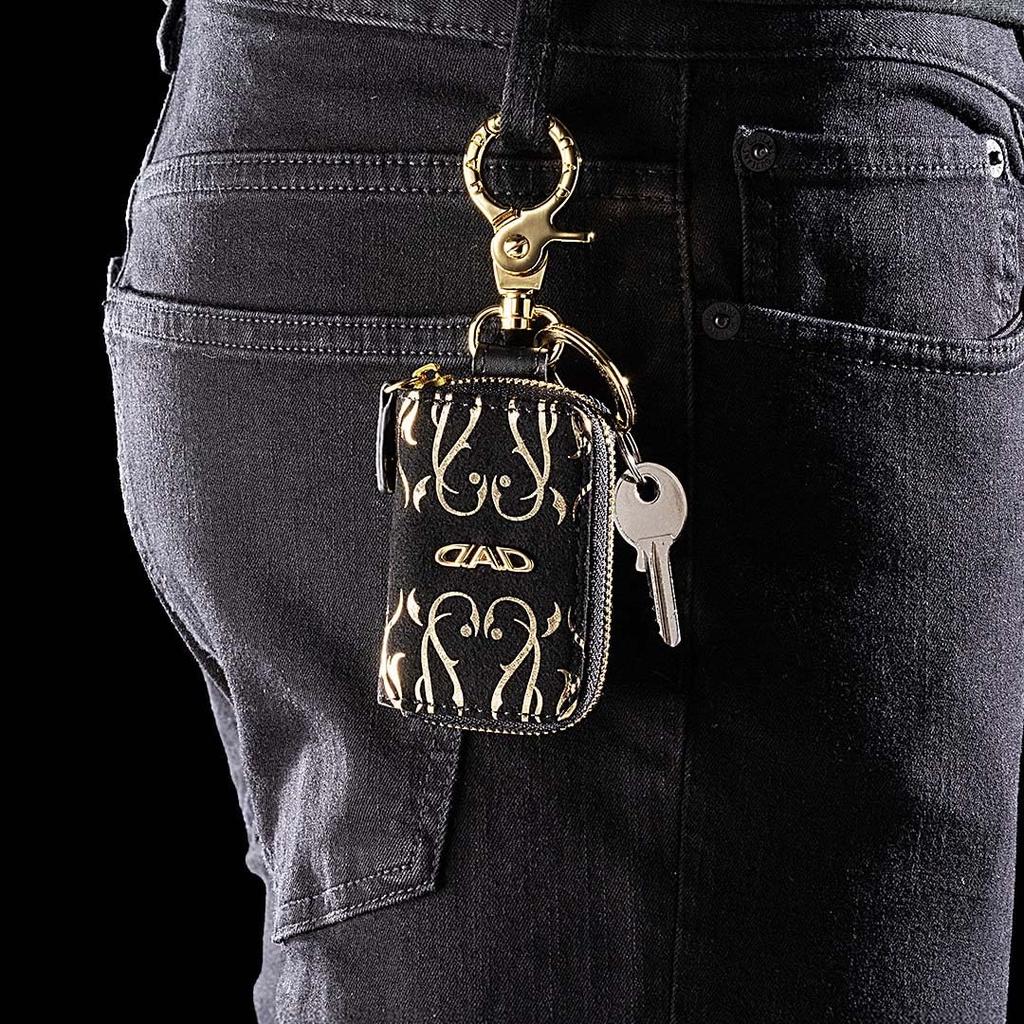 Garson D.A.D Smart Key Case II Arabesque Gold HA720-02-01 GARSON