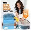 Vacuum Storage Bags with Electric Pump Valve Space Saver Compression Sealed Organizer for Clothes Wardrobe Travel Luggage Reusable Large Capacity