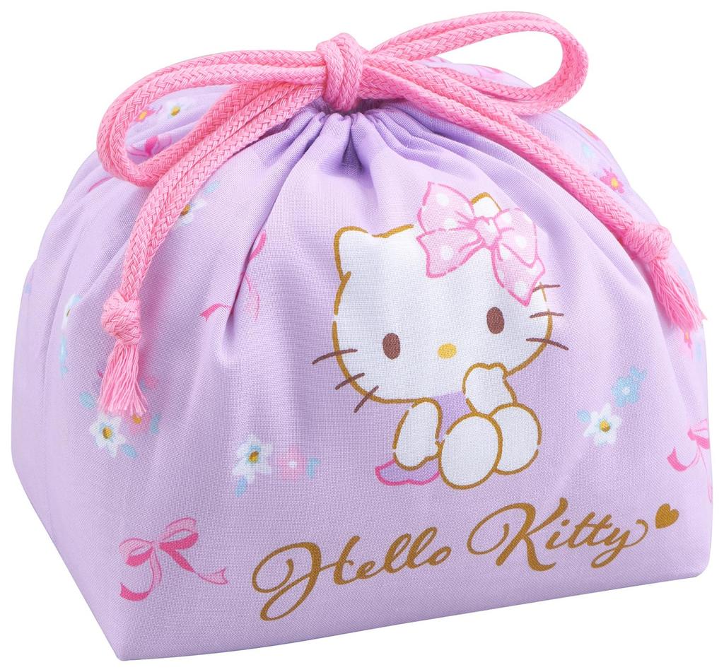 Hello Kitty Ribbon Drawstring Lunch Bag KB 1