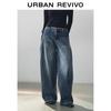 Blugi Lărgi UR Retro cu Șireturi pe Lateral
