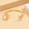 Bohemian Resort Style Starfish Shell Stainless Steel Women's Bracelet