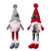 Adorable Nordic Style Christmas Decoration Rudolf Faceless Doll With Knit Cap