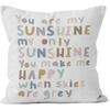 HIWX You Are My Sunshine Pillow Cover, You Are My Sunshine Pirational Quote Decorative Pillowcase Throw Pillow Cover 18 X 18 Inch Pillow Case,Boho