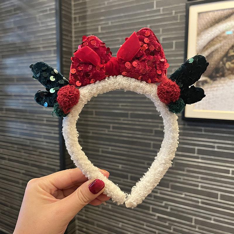 Serre-tête bois de renne de Noël Pince à cheveux pour filles - Accessoires d'habillage de vacances