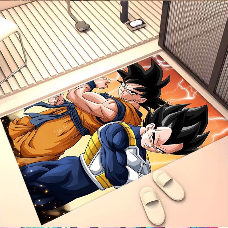 DRAGON BALL Print Rug, Washable Floor Carpet, For Entryway Dorm Laundry Room Office Study, Home Decor Birthday Christmas Gift