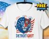 Lions T Shirt All Grit Shirt Lions Fan Tigers Gift Patriotic Detroit 4th of July Unisex T-Shirt