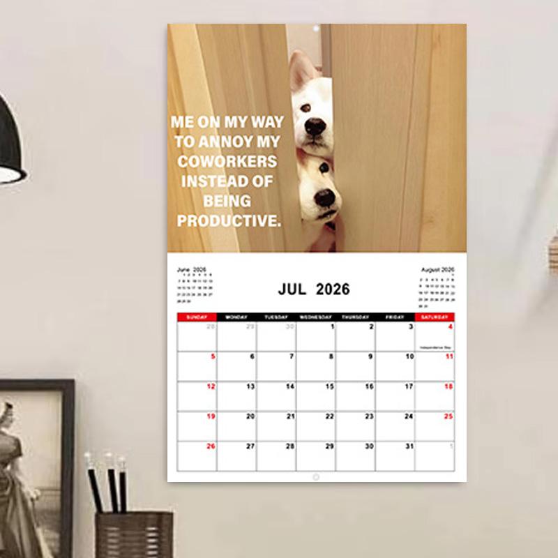 2026 Humoristisk Kalender Väggkalender Tjockt Papper Jag Har Ingen Aning Om Vad Jag Gör Månadskalender Rolig Kalender