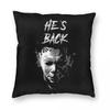 Michael Myers Horrorfilm Halloween Kissenbezug Weicher Polyester Kissenbezug Deko Kissenbezug Sitz Quadratisch 45X45cm