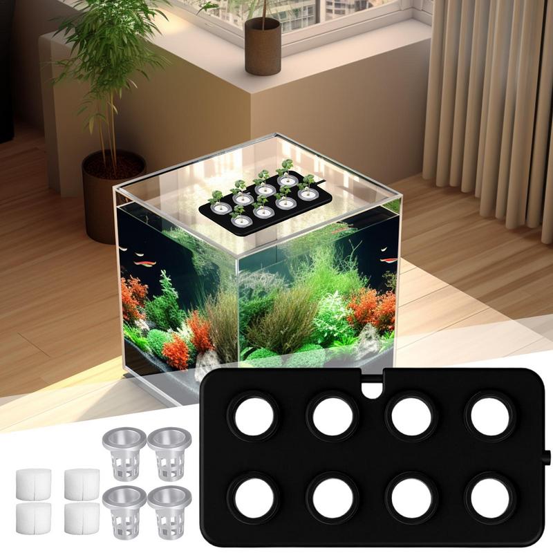 Fish Tank Plant Holder Suction Cup Floating Aquarium Plant Cup Stand With Sponge Heavy Duty Fish Tank Accessories For Hydroponic