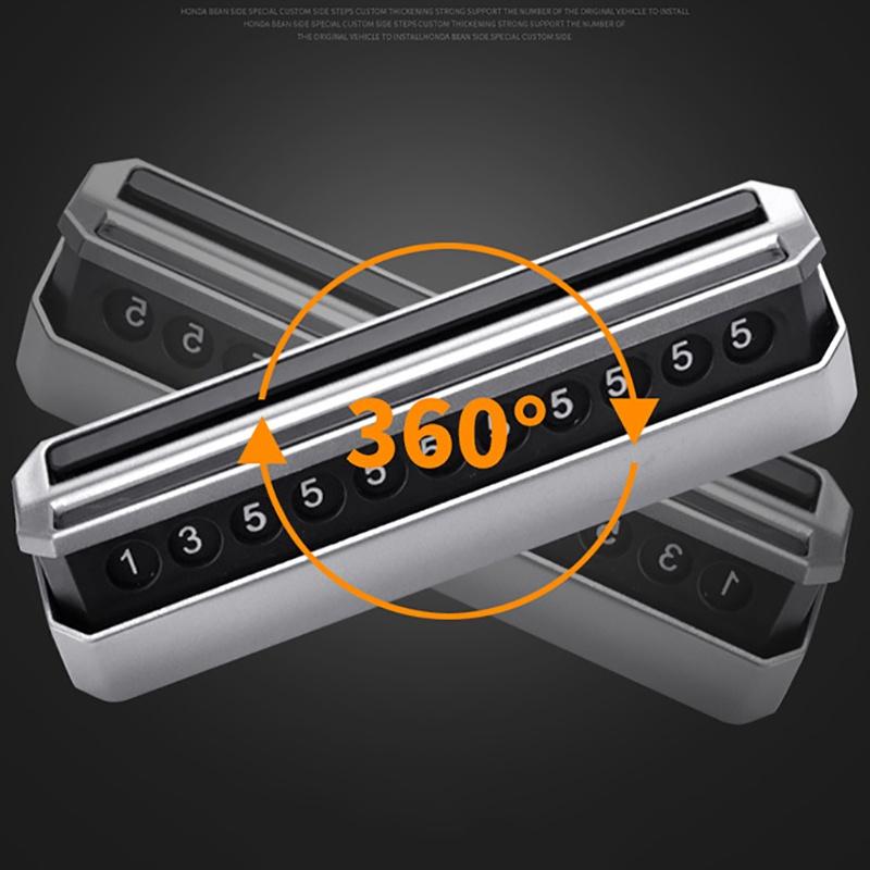 Premium Quality Car Temporary Stop Card Parking Sign With Magnetic Number Plates