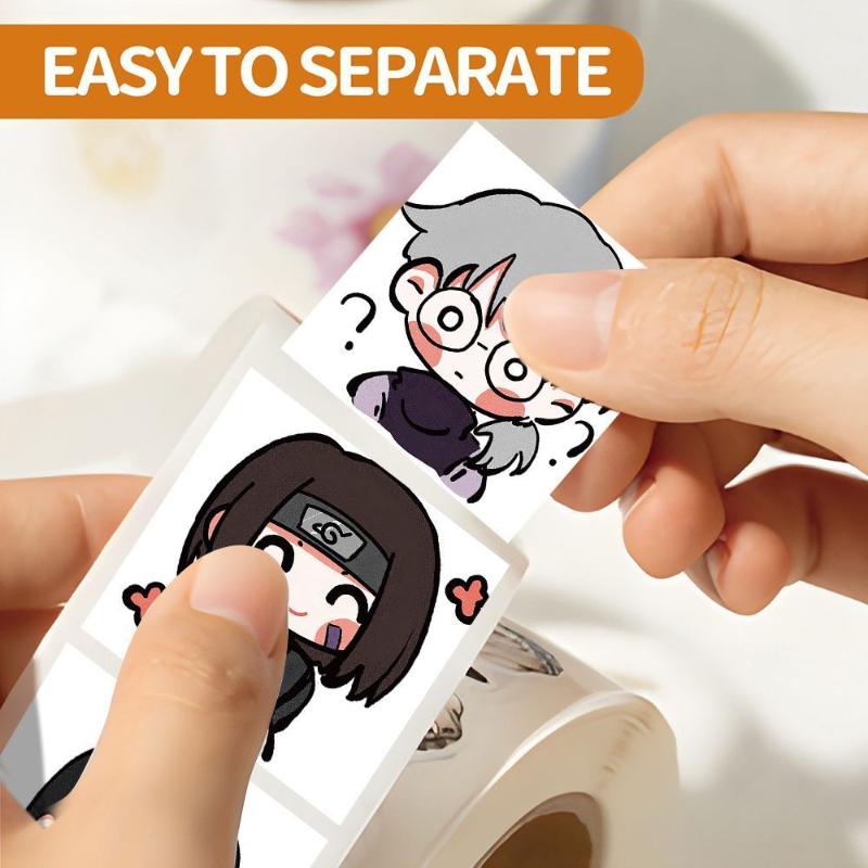 High Beauty Cartoon New Naruto Q Edition Roll up Stickers Naruto Sasuke Fun Cute Stickers Hand Account Water Cup Stickers