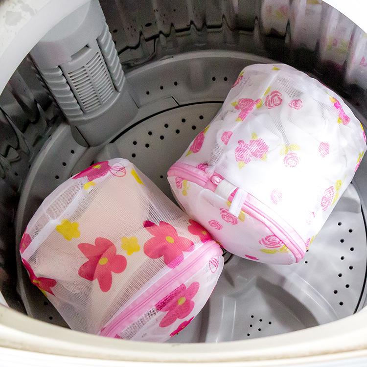 Small Clothing Mesh Wash Cover Fine Mesh with Stand Floating Underwear Laundry Bag Bra Wash KTY