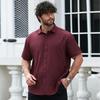 Dibinze Men's Plus Size Short Sleeve Thin Shirt