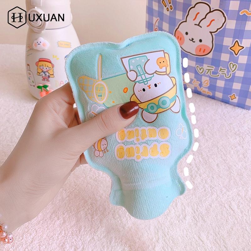 1Pc Lovely Cartoon Hand Po Warm Water Bottle Mini Hot Water Bottles Portable Hand Warmer Girls Pocket Hand Feet Hot Water Bags