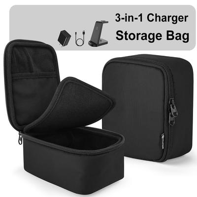 Travel Case Portable Storage Waterproof Bag Travel Wireless Charger Case for Wireless Charger Adapter Cable-Box Only
