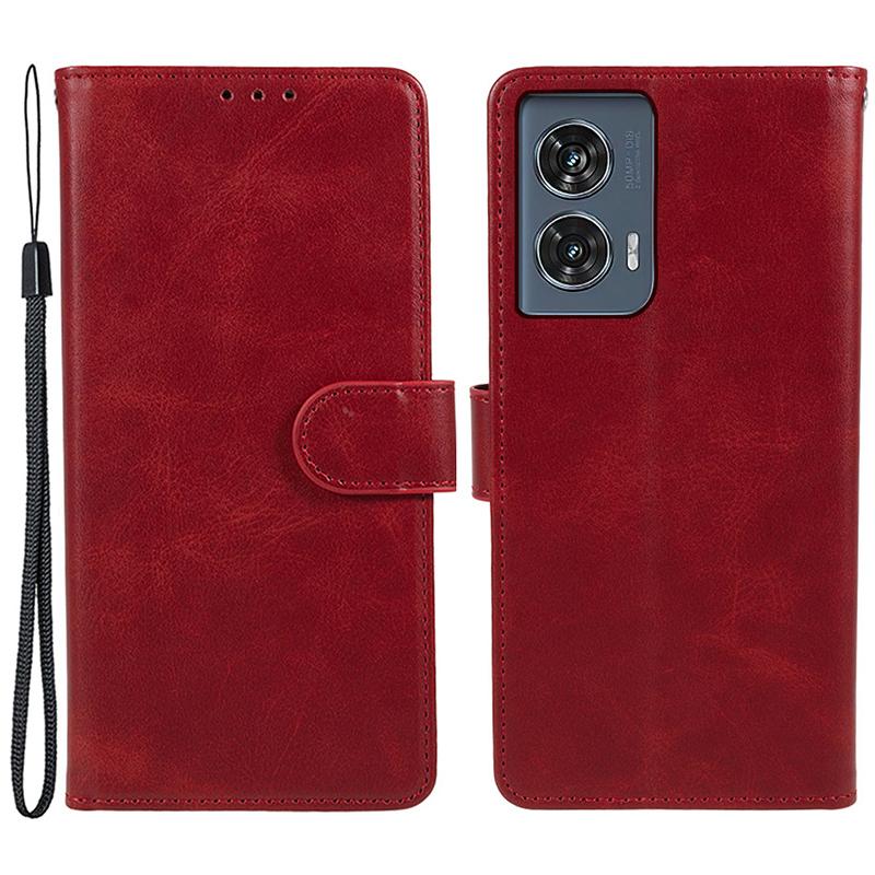 Shockproof Cover for Motorola Edge 50 Fusion Case Magnetic Calf Texture Wallet Phone Shell