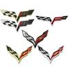 For Chevrolet Corvette 60 Years Camaro Aveo Cruze Malibu Captiva Trax Niva Captiva 3D Metal Car Fender Rear Trunk Emblem Sticker