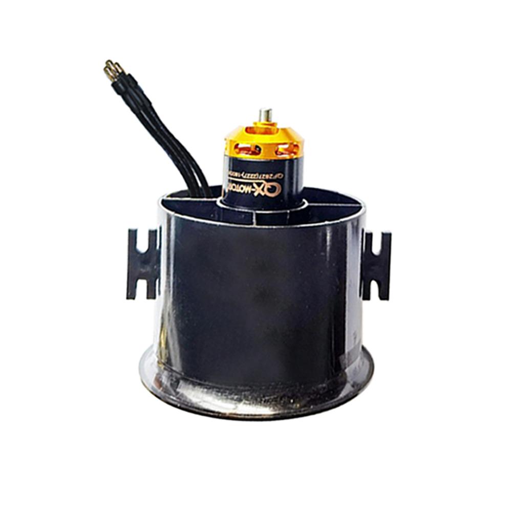 Qx-Motor 70mm EDF 4s 6s QF2827 Brushless Motor 12 Blades Ducted Fan for RC EDF Jet Aircraft Airplane