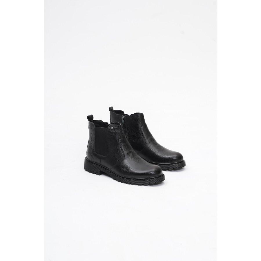 Men's Genuine Leather Rubber Sole Winter Boots