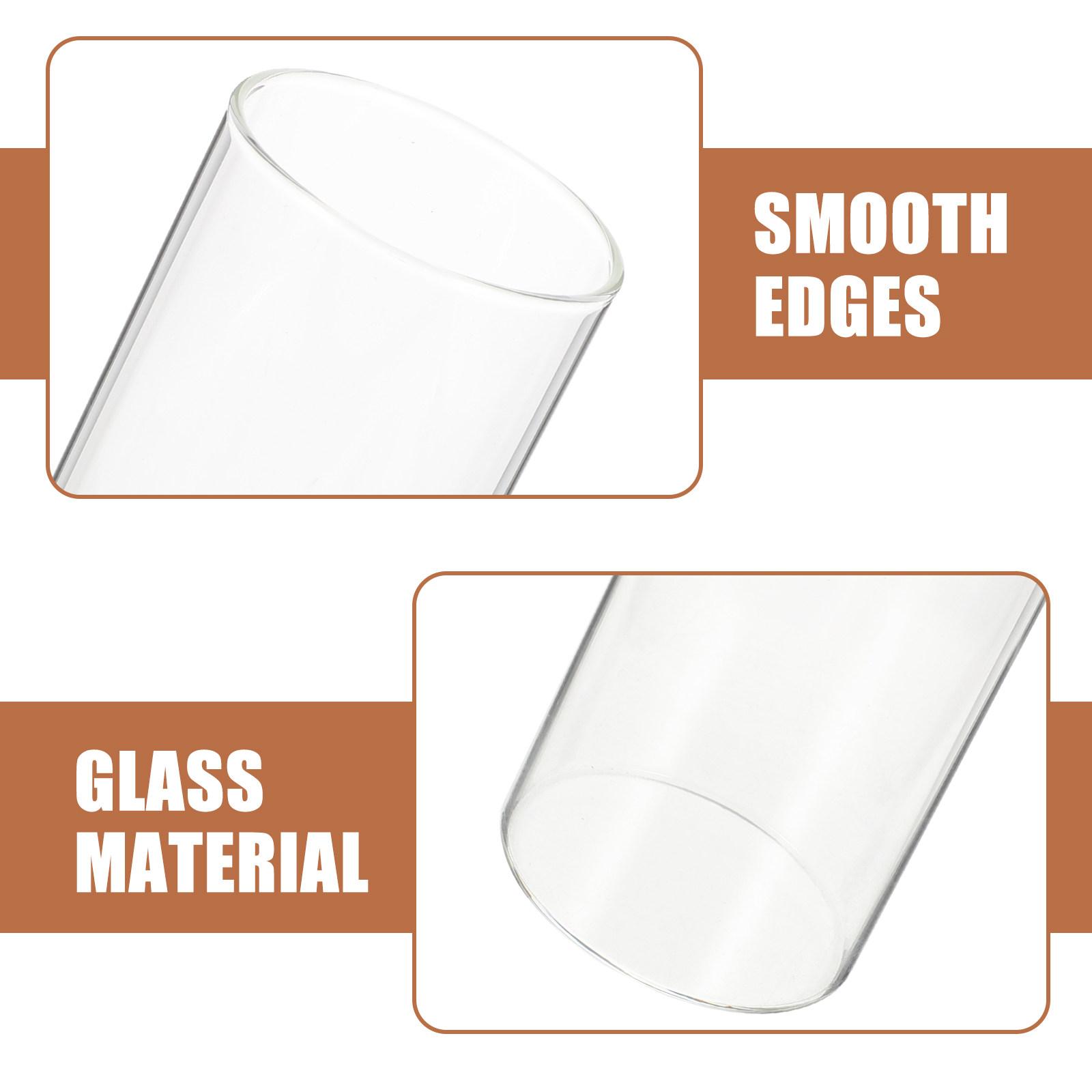 

6Pcs Clear Glass Cylinder Vase Set for Hydroponic Flowers Floating Candles Home Decor Vases Centerpieces Modern Minimalist 18X6cm