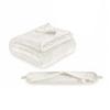 2 in 1 U-shaped Pillow and Blanket Flannel Space-saving Travel Pillow and Blanket Set Folding Solid Color Throw Blanket