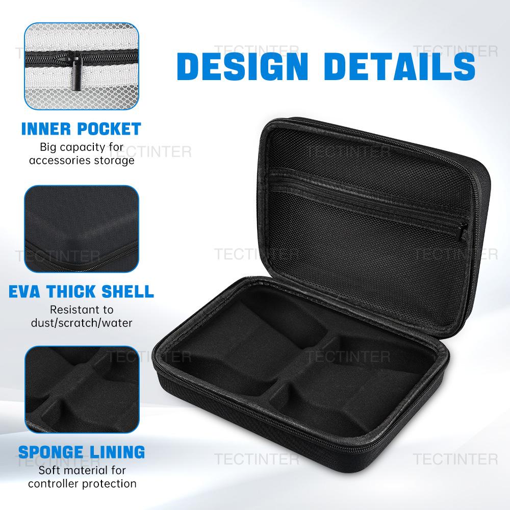 Dual Carrying Case Bag For PS5/PS4/PS3/Xbox Series Controller Portable Travel Pouch Shockproof Storage Shell For PS5 Accessories