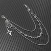 Retro Punk Rock Star Pants Waist Chain Men Women Jeans Chains Metal Sphere Pendant Keychain Accessory Jewelry Gift