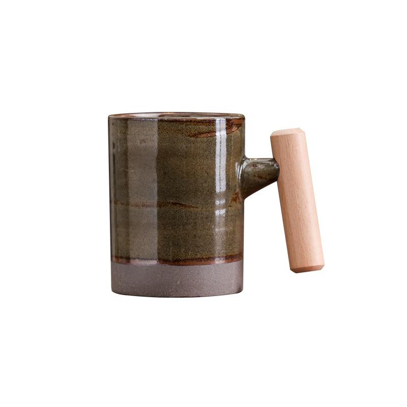 Retro Kiln-Changed Ceramic Coffee Cup Afternoon Tea Latte Cup Creative Hand-Painted Mug
