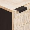 Nightstand 2 Pcs. White 40 X 33 X 46 Cm Solid Mango Wood
