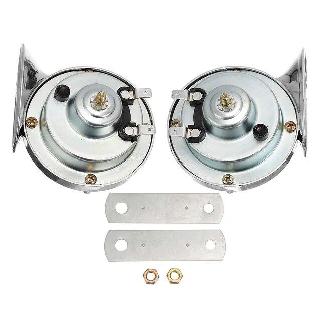 2PCS Universal Loud Car Horn 12V 300DB Electric Snail Train Horn Super Loud Waterproof Horns for Motorcycle Car Truck SUV Boat