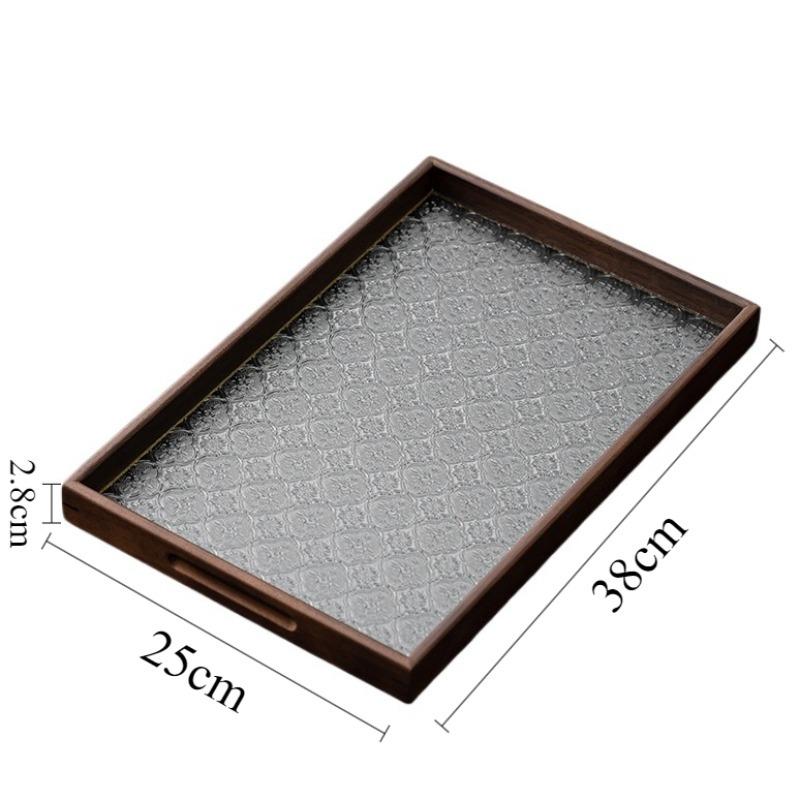 Glass Storage Tray Modern Fruit Trays Elegant Decorative Living Room Tray Beautiful Aesthetic Luxury Serving Plates Home Decor