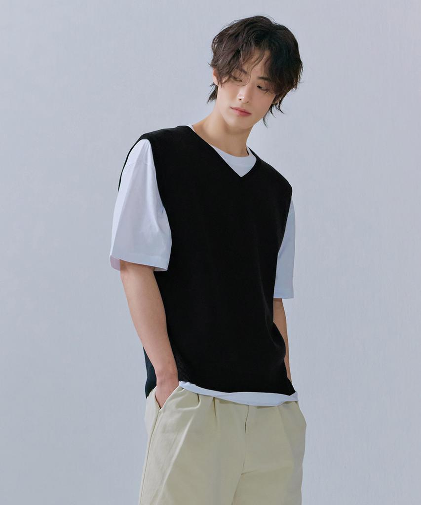 Chasecult Men'S V-Neck Vest-Cfrk7321C03