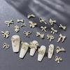 10Pcs Luxury Kawaii Bow Nail Art Charms 3D Alloy Bow Tie Jewelry Nail  Decoration Diy Accessories