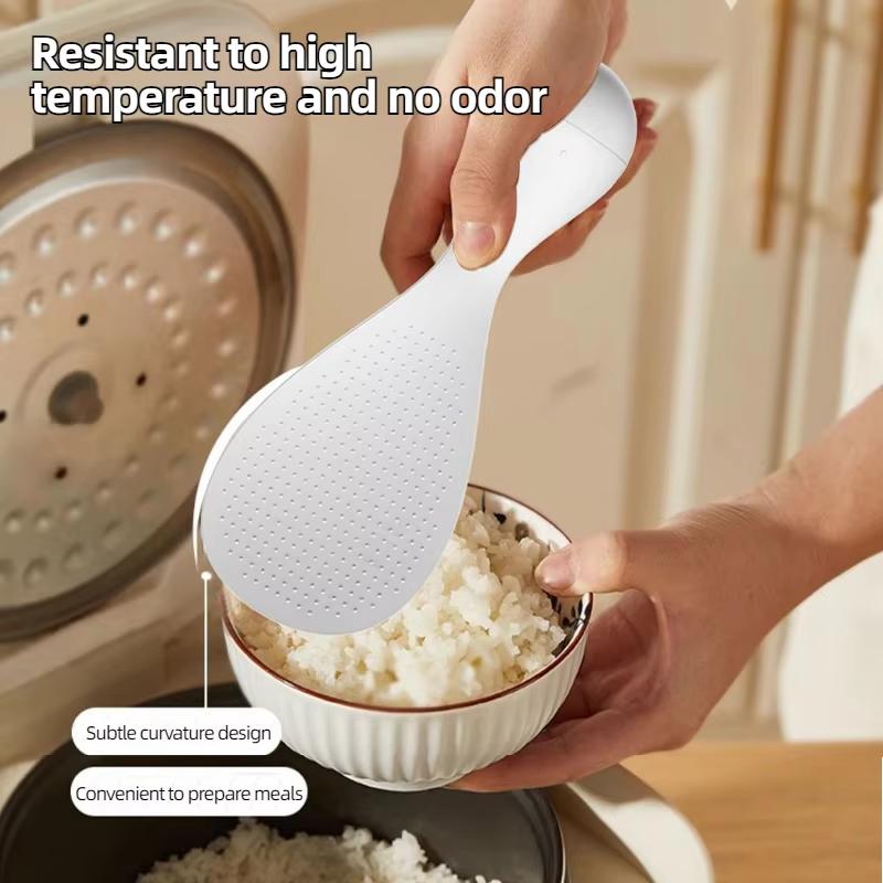 Food Grade Tumbler Rice Spoon Non Stick Standing Rice Spoon Scooper Spatula Multi-purpose Tableware Buffet Cooking Spoons Tools