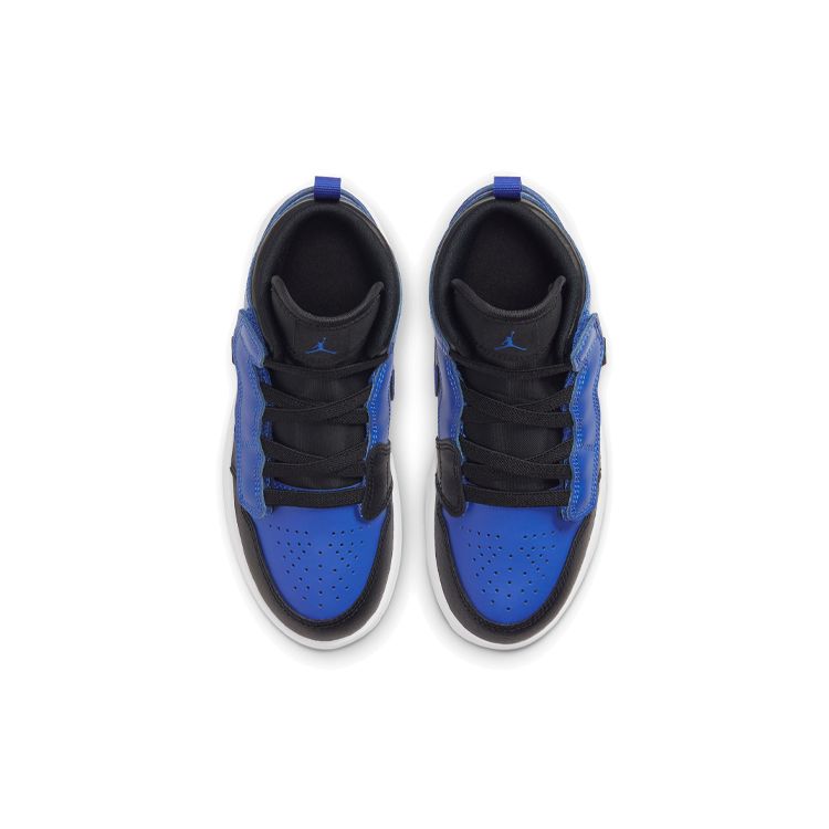 Air Jordan 1 Mid ALT PS Hyper Royal Kids Sneakers Blue Black White AR6351-077