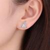 Retro Chinese Flying Bird Copper Earrings for Women: Elegant Niche Design