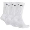 Nike Everyday Cushioned Dri-FIT 3-Pack Socks, Unisex White Socks