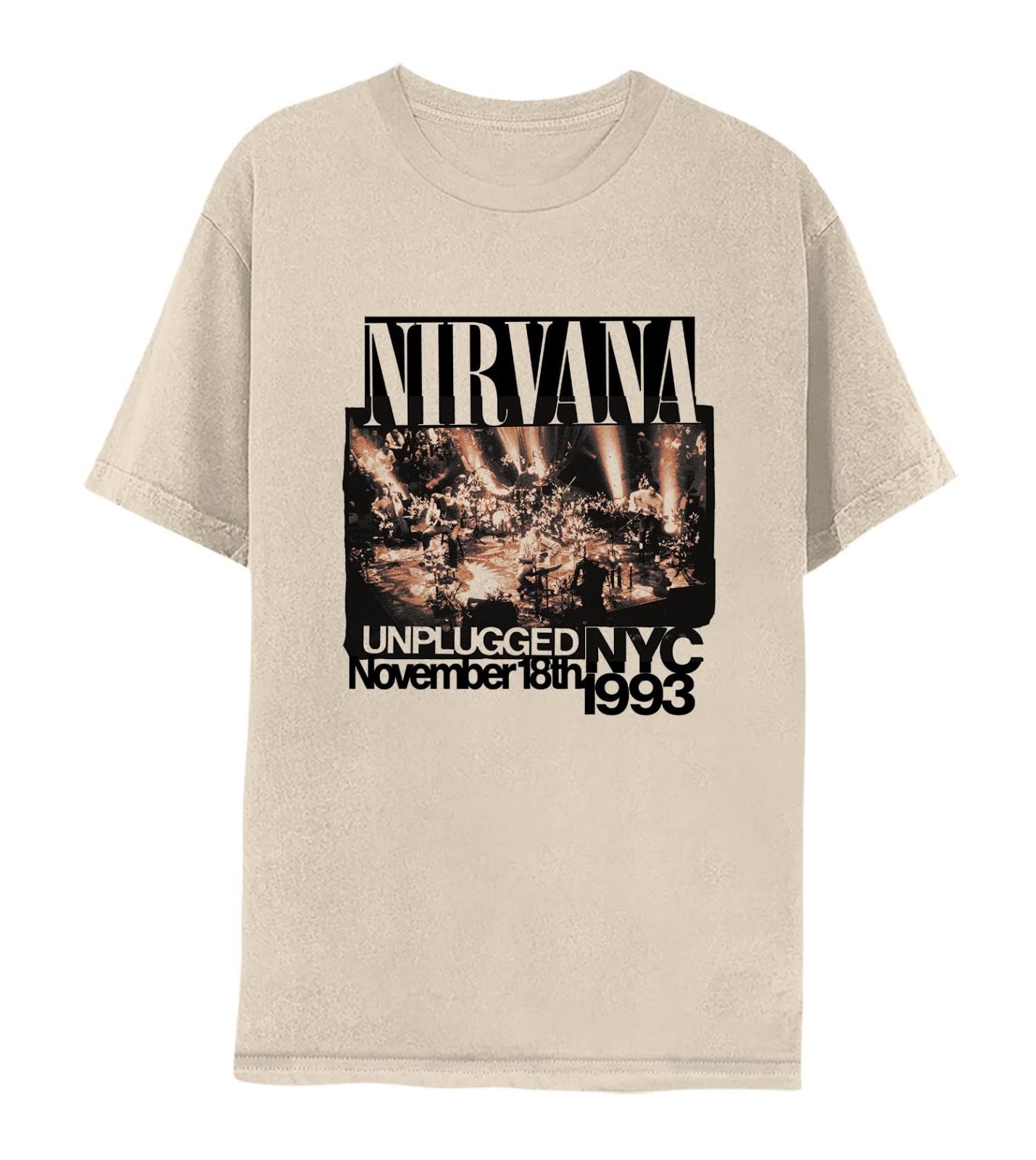 

26 Adult Nirvana 1993 90s Short Sleeve T Shirt Natural S-5XL DO535 Unisex T-Shirt XXL
