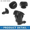 Windshield Washer Nozzle Kit 85381-AE020 250cm Washer Hose and Adapter Wiper Wash Spray Jet for Toyota Corolla 2004-2010 Plastic (Set of 6)
