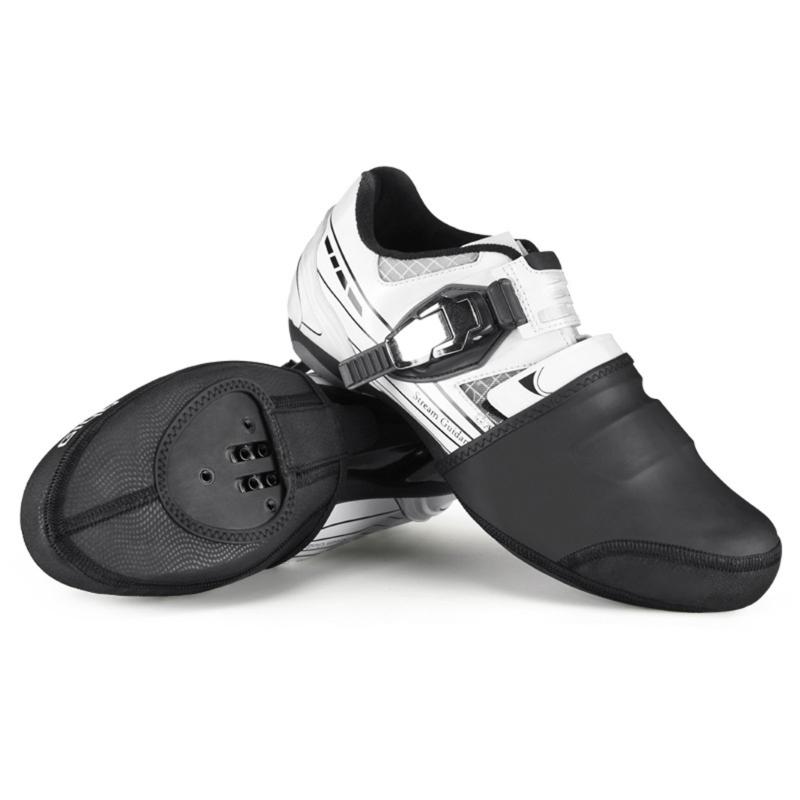 Thermal Insulated Cycling Shoe Covers Half Toe Design Windproof Anti Slip Design Suitable For Winter Bicycles Riding 2pc