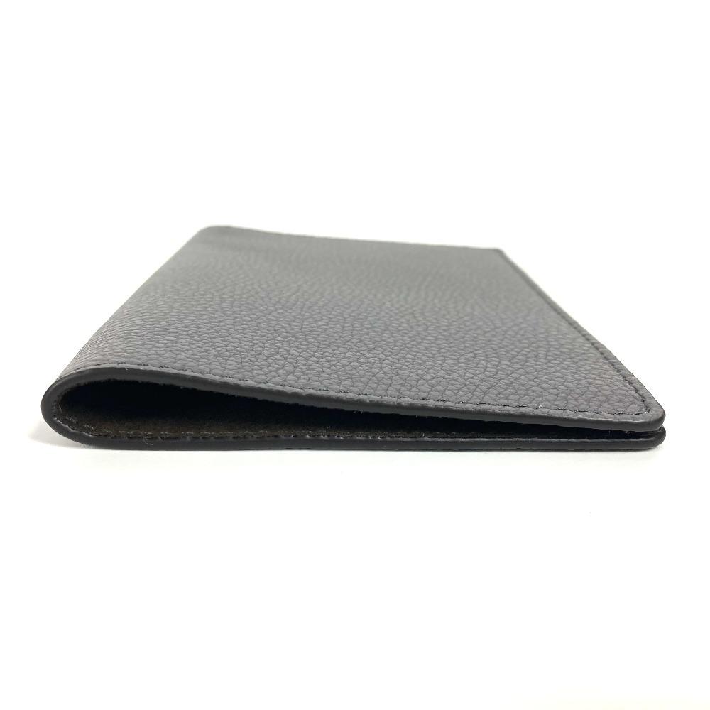 FENDI logo Cover Stationery passport case Leather gray