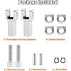 PSLER Rear Passenger Foot Pegs Support Mount Motorcycle Footrest Clevis Kits for Fatboy Heritage Softail FXST FLSTF FLSTSB 2000-2006, Chrome | Chrome