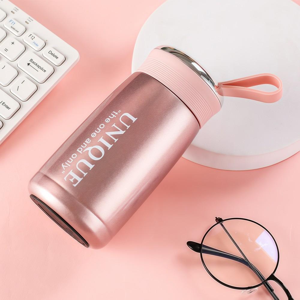 Bärbar Läckagesäker Mini Termosmugg Rostfritt Stål 257ml Vakuummugg Liten Kapacitet Fickdesign Vattenflaska Resa Utomhus