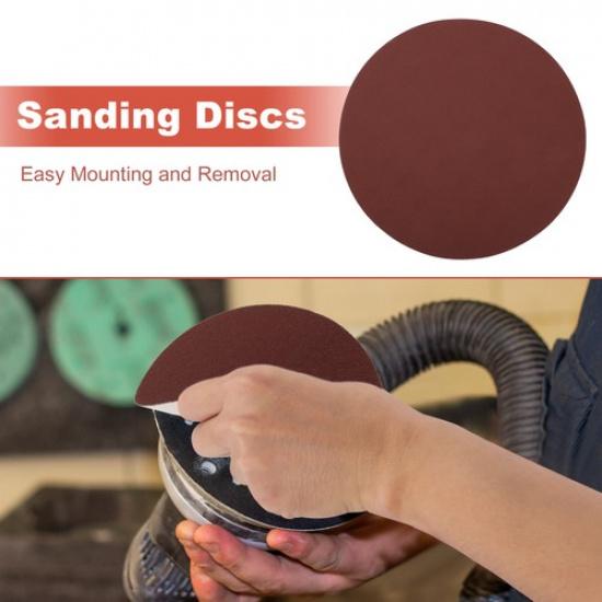 12 Inch Sanding Discs Round Hook and Loop Sandpaper 180 Grits - 10 PCS