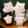 Cute Fitness Cat Doll Plush Toy Muscle Kitten Doll Children Accompany Pillow Rag Doll