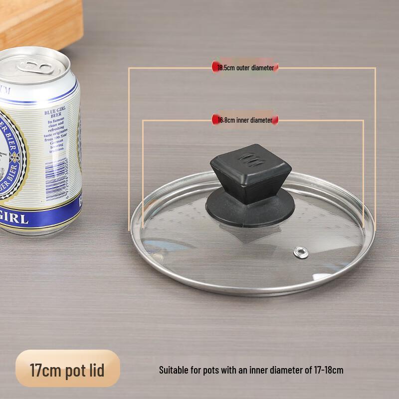 

Zhaoran Tempered Glass Pot Lid with Stainless Steel Rim