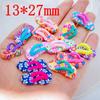 8Pcs New Cute Mini Soft Pottery Beach Shoes Figurine Crafts Flatback Cabochon Ornament Jewelry Making Hairwear Accessories