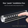 2024 New Metal Car Temporary Parking Card Rotate Phone Number Plate Aluminum Stickers Park Stop In Car-Styling Auto Accessories